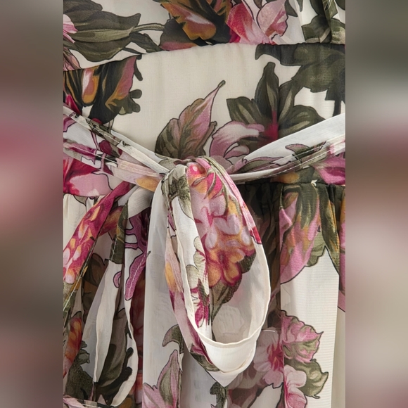 Vintage Laura Floral Dress Sz. 14 - Picture 3 of 7